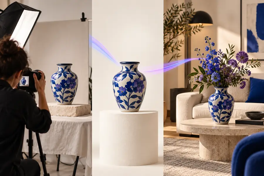 Illustrative product image in a studio-style setting